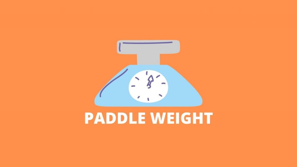 Paddle weight for advanced players